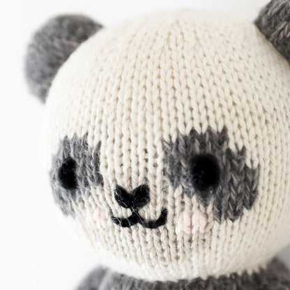 Baby Panda Hand-Knit Doll