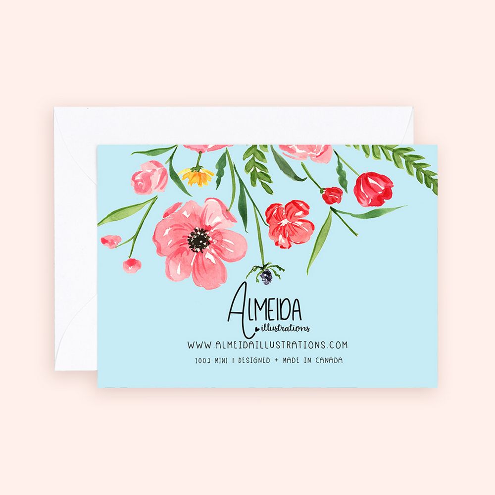 Poppies Flower Enclosure Card