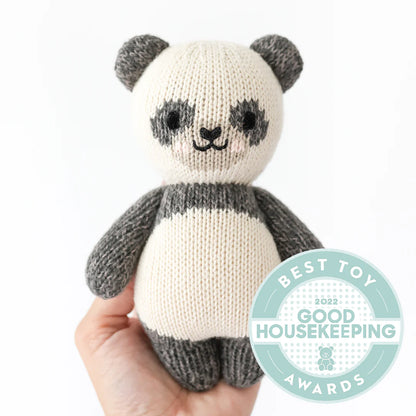 Baby Panda Hand-Knit Doll
