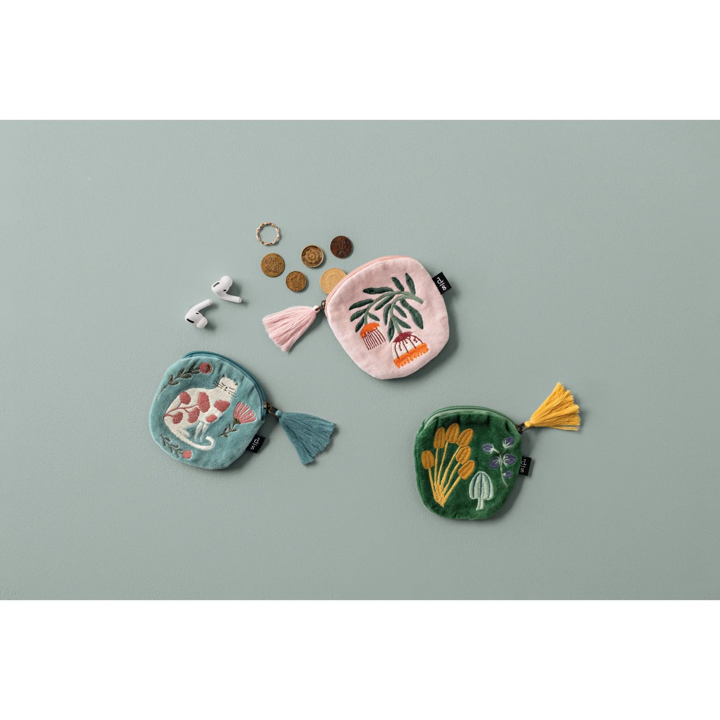 Wildgro Embroidered Coin Pouch