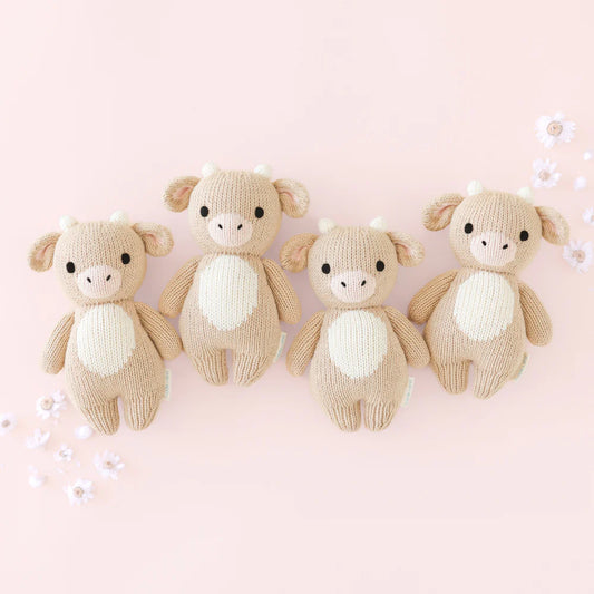 Baby Cow Jersey Hand-Knit Doll