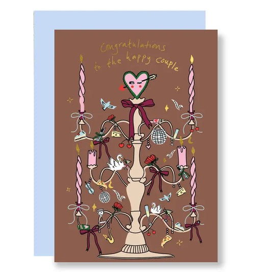 Wedding Candelabra Card