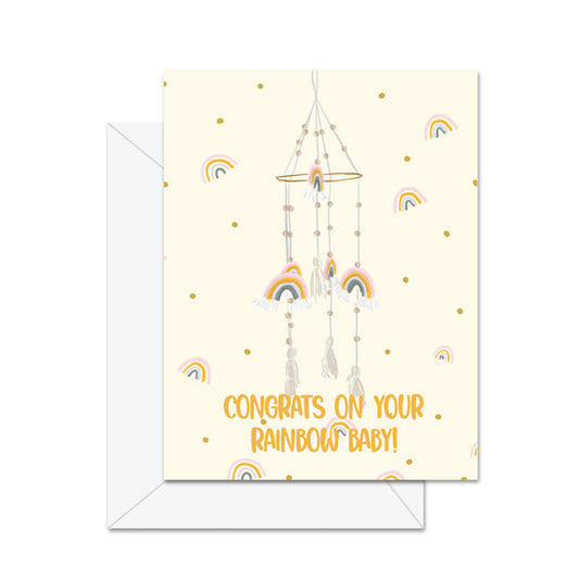 Congrats On Your Rainbow Baby Greeting Card