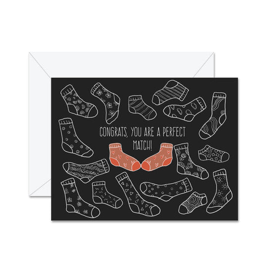 Congrats You Are A Perfect Match Greeting Card