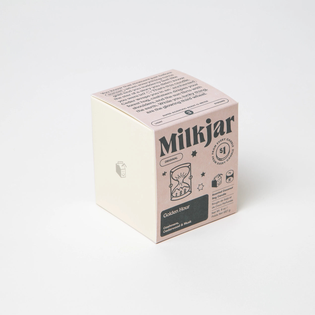 Golden Hour Cashmere Cedarwood Coconut Soy 8oz Candle