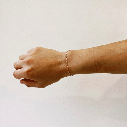 Mirror Chain 14K Gold Vermeil Bracelet