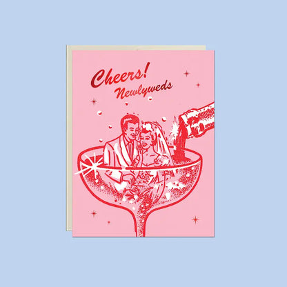 Cheers! Newlyweds Foil Wedding Card
