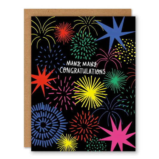 Firework Congratulations Greeting Card