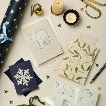 Polar Bear Winter Wishes Card
