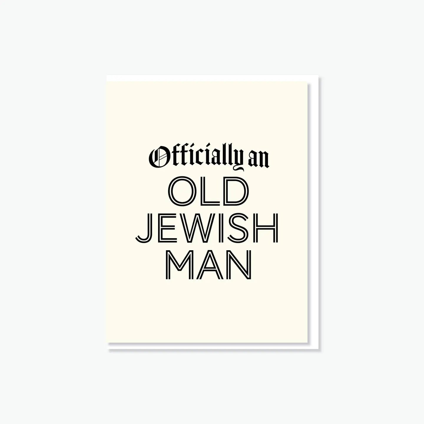 Old Jewish Man Card