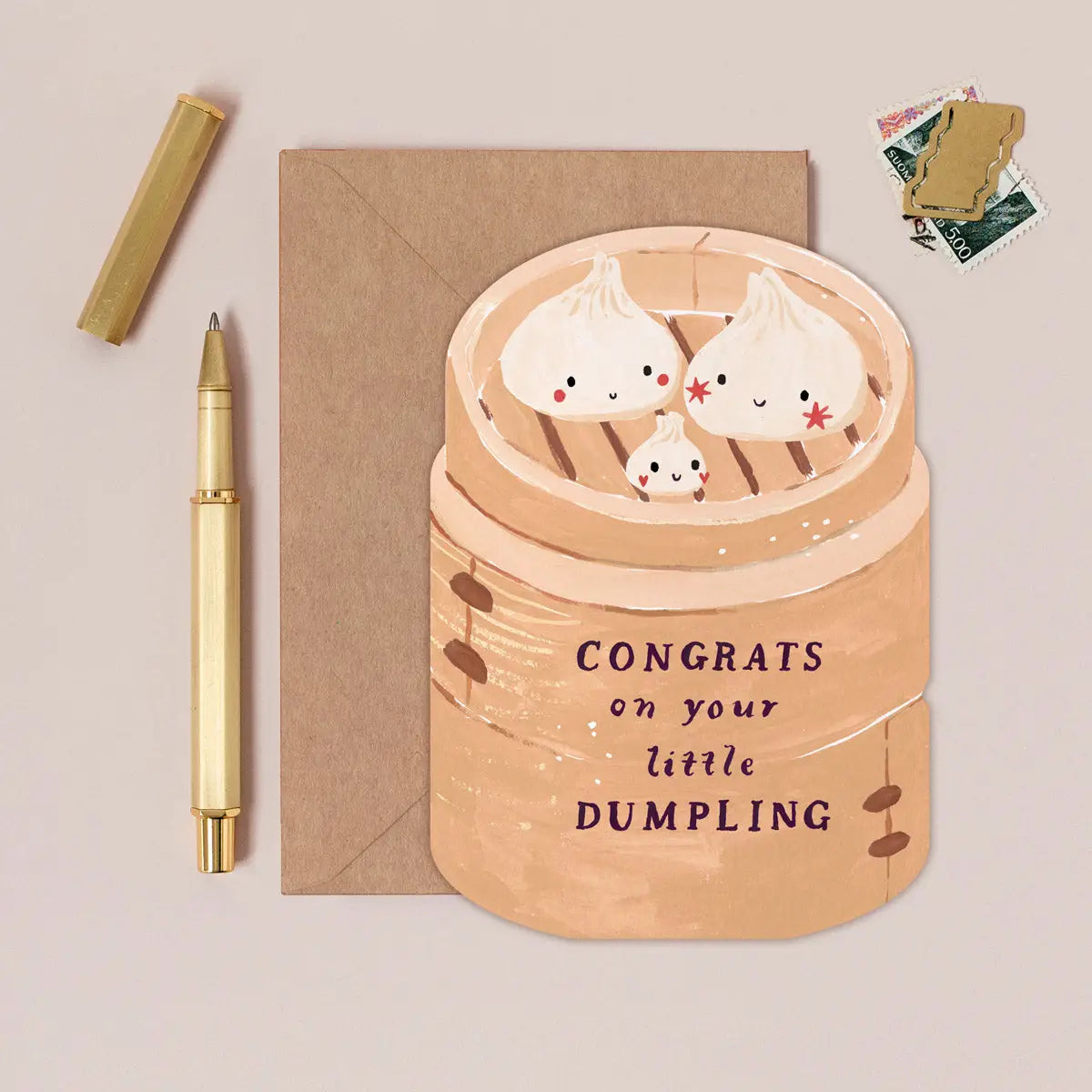 Dumpling New Baby Card