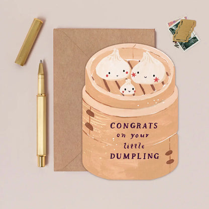 Dumpling New Baby Card
