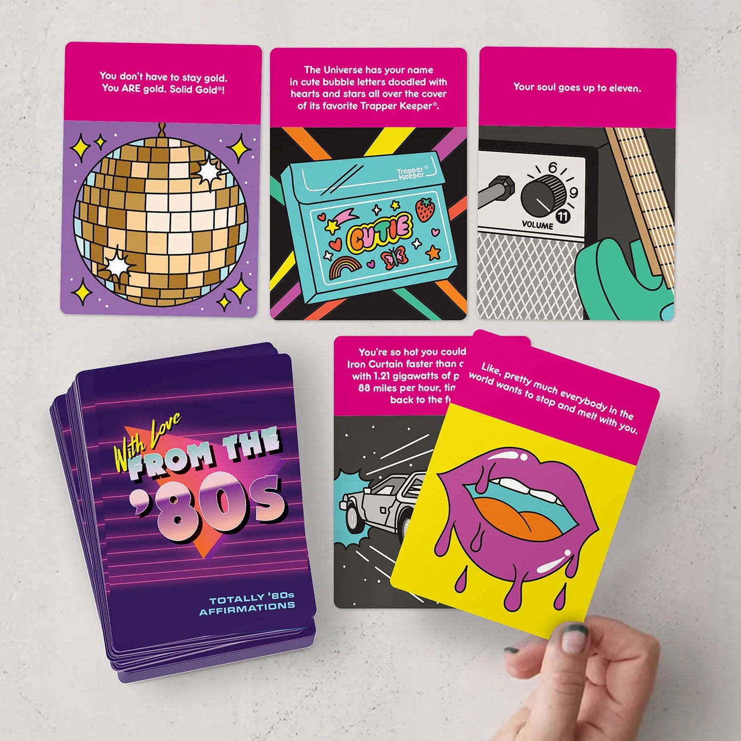 Totally 80s Affirmations Deck, 50 Cards