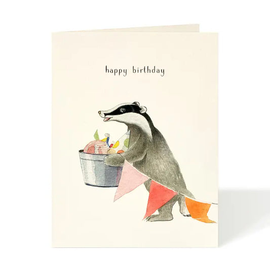 Birthday Badger Card