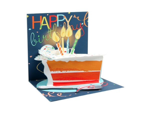 Pop-Up Rainbow Cake Card