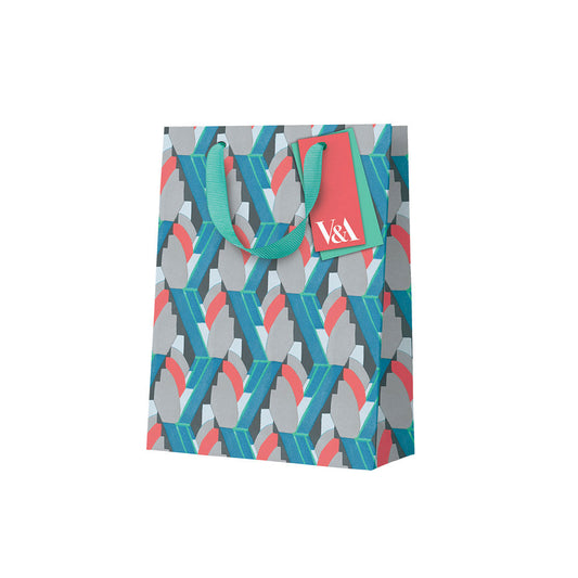 Playful Geometrics Deco Mint Gift Bag Small