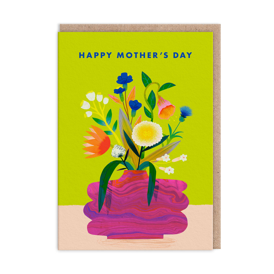 Happy Mother's Day Vase Greeting Card