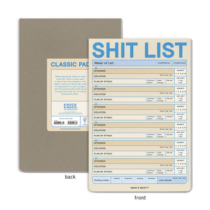 Classic Pad  Shit List