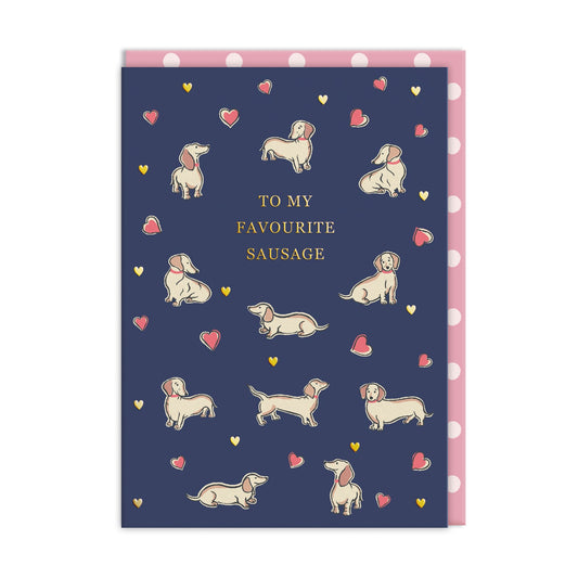 My Favourite Sausage Greeting Card