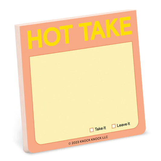 Sticky Note Hot Take