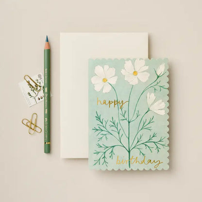 Cosmos Happy Birthday Card