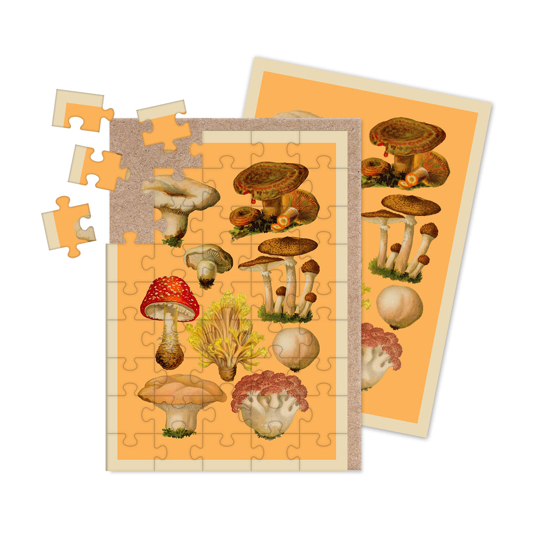 Fungi Collection Jigsaw Greeting Card