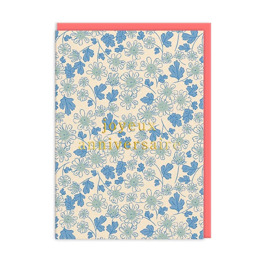Daisies Happy Birthday French Greeting Card