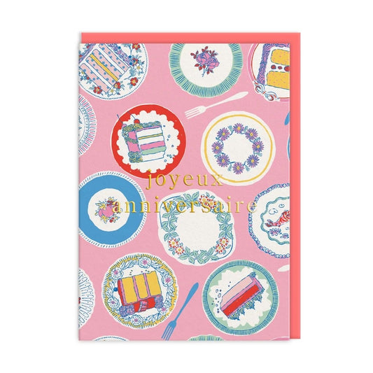 Tea Party Birthday French Greeting Card