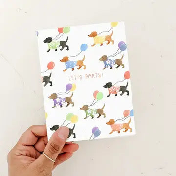 Let's Party Dog Birthday Card
