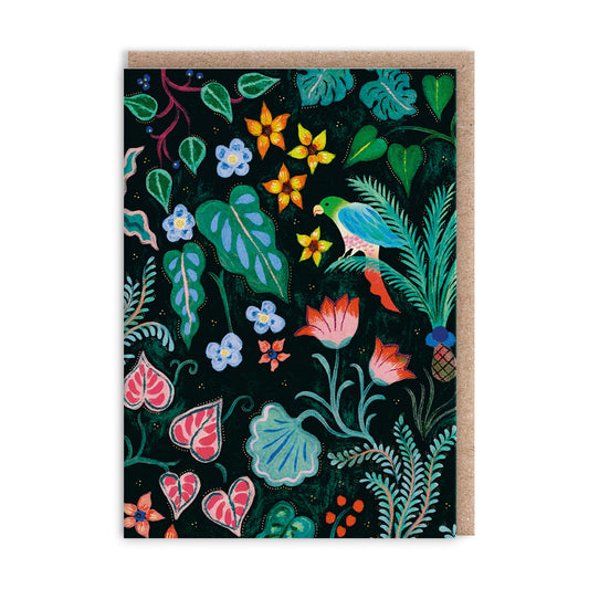 Tropical Bird Mini Greeting Card