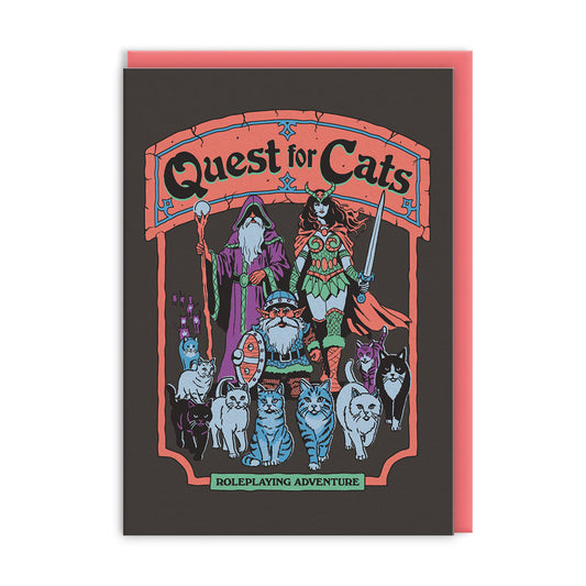 Quest for Cats Greeting Card