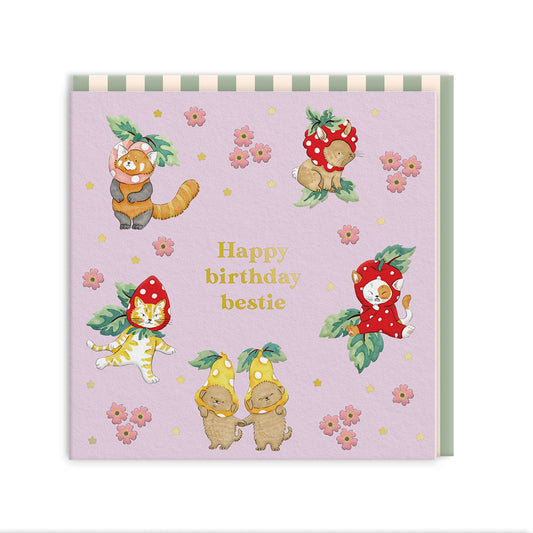 Happy Birthday Bestie Greeting Card