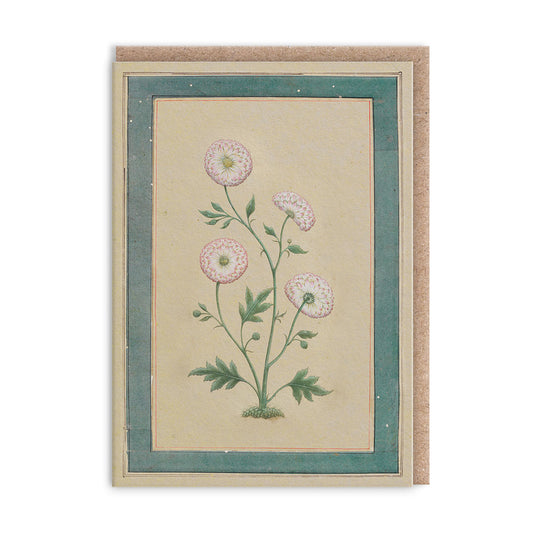 Mughal Flowering Plant Mini Greeting Card