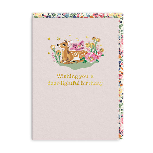 Deer-lightful Birthday Greeting Card