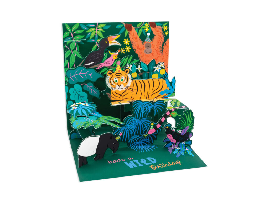 Pop Up Tropical Forest Card