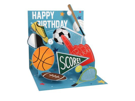 Pop-up Birthday Sports Card