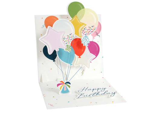 Pop-up Party Balloons Card
