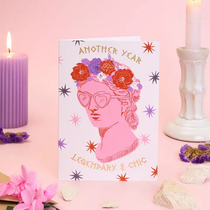 Legendary & Chic Birthday Card