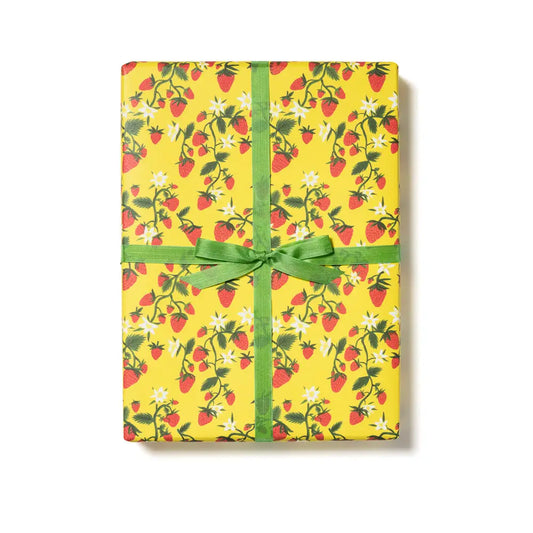 Strawberry Patch 3 Sheets Roll Wrap