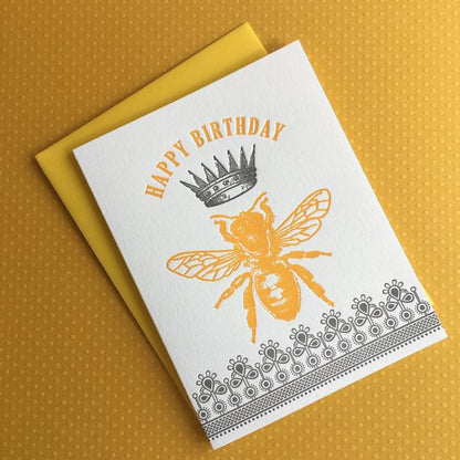 Happy Birthday Queen Bee Card