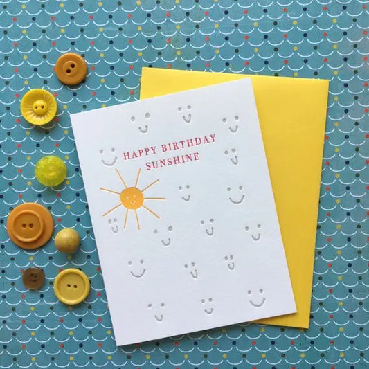 Happy Birthday Sunshine Card