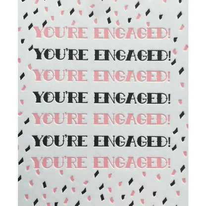 Confetti You're Engaged Card