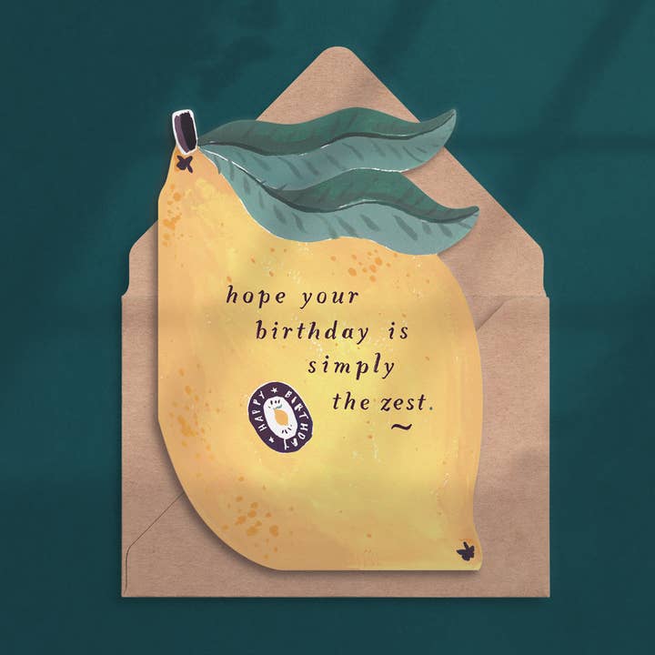 Lemon Zest Birthday Card