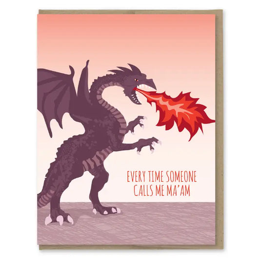 Ma'am Dragon Birthday Card