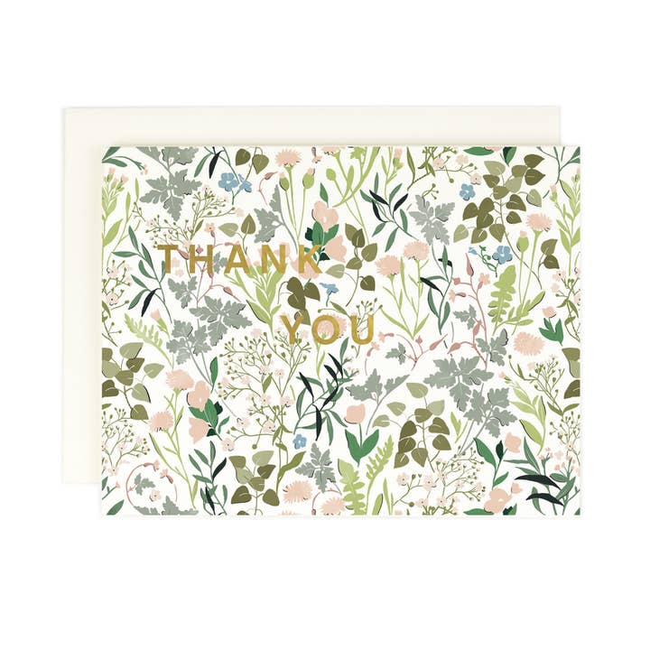 Wildflower Thank You Card