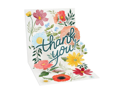 Pop Up Thank You Blooms Card