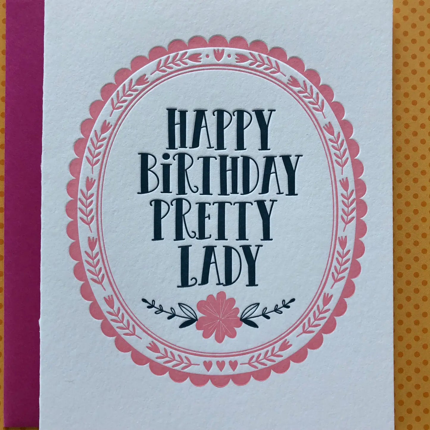 Happy Birthday Pretty Lady Card