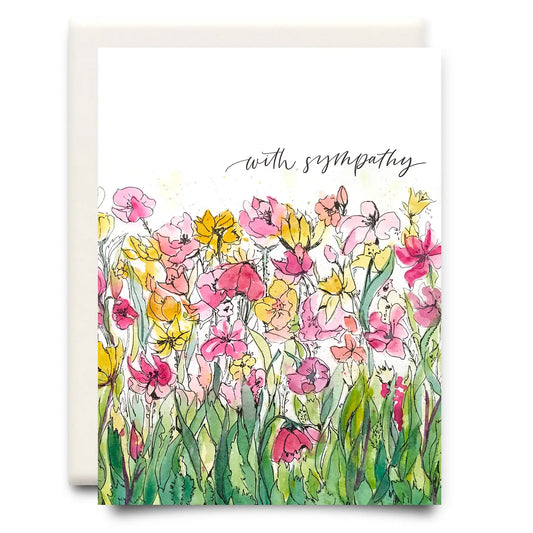 With Sympathy Condolences Greeting Card