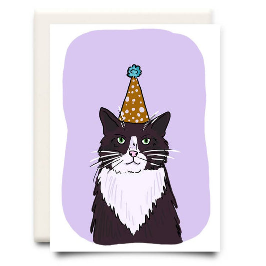 Cat in a Hat Birthday Greeting Card