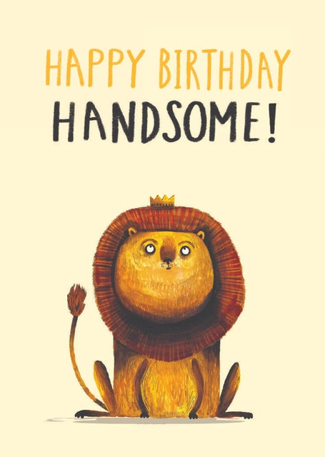 Birthday Handsome Lion Greeting Card